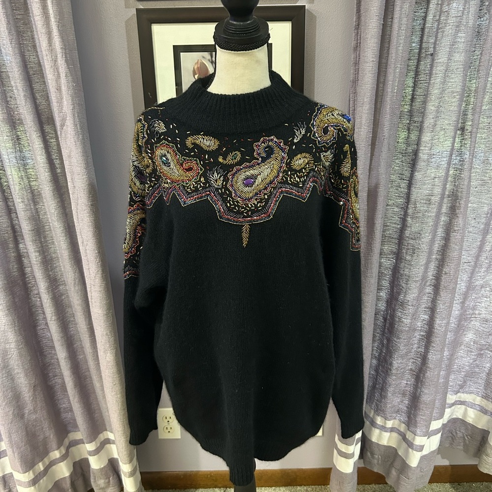 Vintage IB Diffusion Beaded Sweater